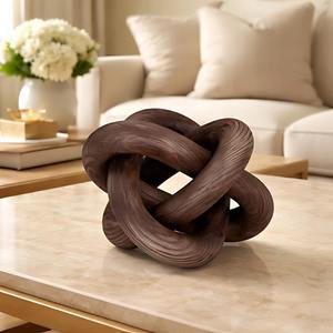 Accessoires photo naturels, décoration rustique, chaîne en bois à 3 maillons pour la maison - Product Image 3