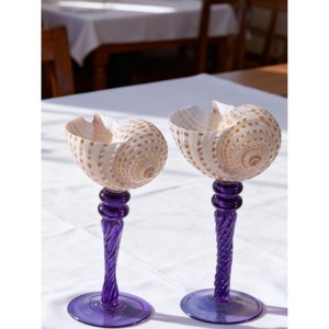 Elegant seashell-inspired wine glass unique patterns that create a refined and luxurious visual appeal - Product Image 5