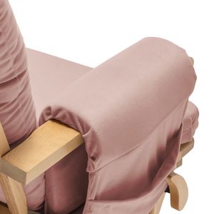 5PCS Soft Velvet Thickened Glider Rocker Replacement <b>Cushions</b> <b>Storage</b> Pocket PE Foam Washable Nonslip Universal Use for Patio - Product Image 4