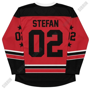 Jersey de Hockey Sublimado Personalizado de Primera Calidad Sibrin |   100% poliéster, número de equipo personalizado, todos los tamaños |   Hockey para Adultos - Product Image 1