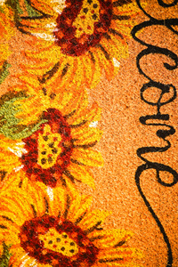 Paillasson CocoBloom imprimé floral en fibre de coco avec support en PVC, tapis d'entrée en fibre de coco naturelle, design personnalisé décoratif - Product Image 4