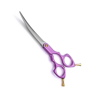 Personal Care & Grooming Tools Hair Cutting <b>Scissor</b> With Sharp Curved Blade Custom Made Barber Shop & Salon Use <b>Scissors</b> - Product Image 1