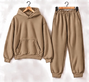 Wholesale Ziakot Industry <b>Men</b> Teal Color Blocking Tracksuit Set Stand Collar Zip <b>Jacket</b> and Jogger Pants - Product Image 2
