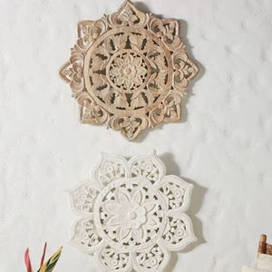 Panneau mural en bois pour la décoration intérieure, comme le salon, la chambre, la salle de séjour et les couloirs, qualité supérieure, 30x30 cm chacun. - Product Image 1