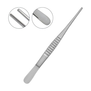 Pinzas Vasculares Atraumáticas DeBakey Rectas de 150 mm con Mandíbula Recta de 2 mm, Instrumento Quirúrgico de Acero Inoxidable para Tejido Vascular - Product Image 3