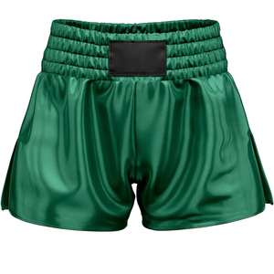 Shorts de Muay Thai, taille universelle, tissu satiné, vêtements d'entraînement de boxe - Product Image 2