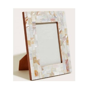 Madre de perla y Mdf marco de fotos azulejos patrón fregona Natural marco familiar regalos de boda pareja marco de fotos decoración del hogar y la Oficina - Product Image 1