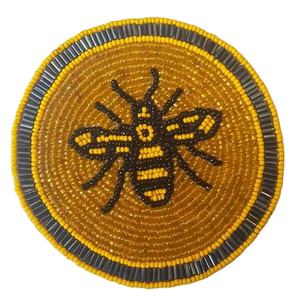 Posavasos con cuentas de vidrio hechos a mano de alta calidad, posavasos con cuentas de vidrio para bebidas, posavasos para comedor y decoración de mesa de café - Product Image 3