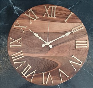 Handmade Wooden <b>Clock</b> Decorative Natural Wood Wall Hanging <b>Clock</b> For Bedroom And Living Room Premium Wooden <b>Clock</b> - Product Image 6