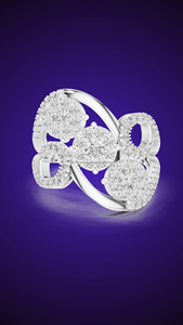 Regal Radiance 10K Moissanite/Cubic Zirconia / CVD Lab crecido 14K/18K/22K/925 Anillos de plata para damas/ella - Product Image 3