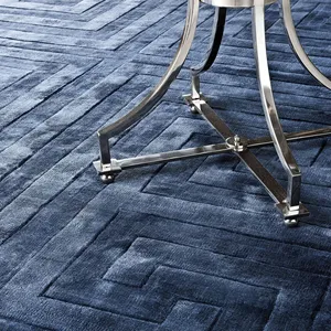 Tapis de luxe pour salon 2023, 100% soie, laine de Nouvelle-Zélande, tapis fait main, tapis noué à la main, tapis de Jaipur - Product Image 1