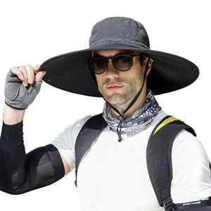 Chapeau de protection solaire d'été pour hommes, pour l'escalade en plein air, protection solaire, large bord respirant, couvre-cou, chapeau de pêche et de randonnée - Product Image 4
