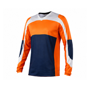 Maillot de motocross personnalisé 100% polyester en mesh, sublimation, pour adultes, cyclisme, course automobile, vêtements de motocross - Product Image 2