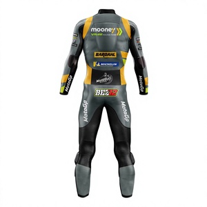 Rucati Marco Bezzecchi MotoCP Mooney VR Racing cuir 1Pc combinaison piste/équitation peau de vache/kangourou sur mesure Traje, armure CE - Product Image 2