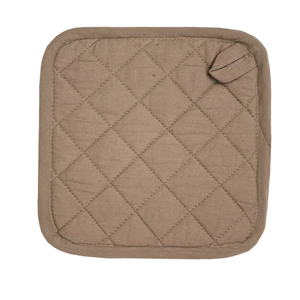 Support de casserole en coton éponge de couleur unie de haute qualité avec double poche, isolation thermique, fabriqué en Inde, en promotion - Product Image 3