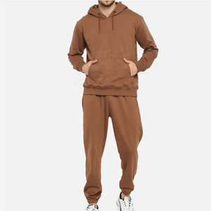 Workout Jogging Suit Custom Logo OEM Men Fitness Tracksuit Fleece Hoodie <b>Sweatpants</b> <b>Set</b> for Training Winter Wear - Product Image 3
