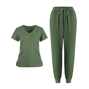 Ensemble de Blouse et Pantalon Médical Unisexe OEM en Coton de Haute Qualité avec Détection d'Aiguilles et Logo Personnalisé pour Usage Médical - Product Image 1