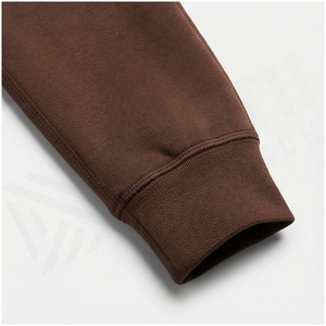 Women <b>Brown</b> Hooded Tracksuit Set Full Zipper Side Pockets Casual Sweatshirt <b>Jogger</b> Pants Autumn Midweight Polyester Solid Color - Product Image 6