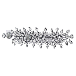Élégant couvre-chignon en pierres Kundan pour femmes - Accessoire de mode en alliage - Product Image 2
