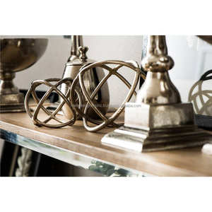 Set de 2 esculturas de bolas de bronce, decoración de Mesa para el hogar, oficina, escritorio, sala de estar, artículo de regalo decorativo disponible en diferentes colores - Product Image 5