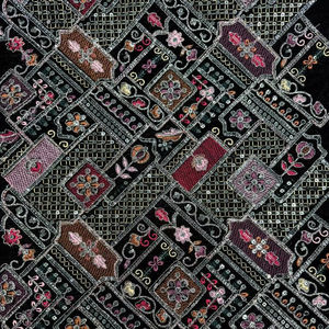 Tela de Terciopelo con Lentejuelas Bordadas, Ecológica y Lujosa, para Vestidos de Noche Elegantes, Vestidos de Novia, Eventos Especiales y Textiles para el Hogar - Product Image 1