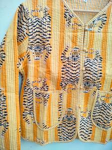 เสื้อแจ็คเก็ตผ้าฝ้ายถักลายพิมพ์เสือดาวสไตล์อินเดียสุดฮิตปี 2026 สีสันสดใสสไตล์โบโฮ ของขวัญสำหรับเธอ - Product Image 2