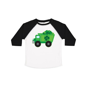 Camiseta Tie Dye para Niños, Manga Corta, Estampado de Camión y Trébol, Cuello Redondo Informal, Diseño de Dibujos Animados, de Bangladesh - Product Image 3