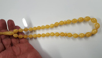 Perles ovales en résine noire/brune brillante, tasbih islamique, misbaha, subha, chapelet de prière musulman, fait à la main par SmarkExports