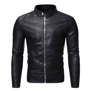 Professional Manufactured Breathable Comfortable Men <b>Leather</b> <b>Jacket</b> Casual Wear Fashion Outdoor <b>Winter</b> Zipper OEM Service - Product Image 1