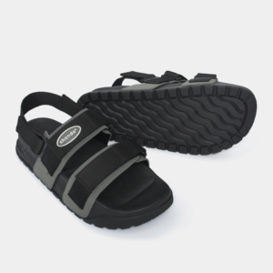 Sandales noires confortables, nouveau modèle élégant avec logo moulé sous pression, unisexe, séchage rapide - Product Image 1