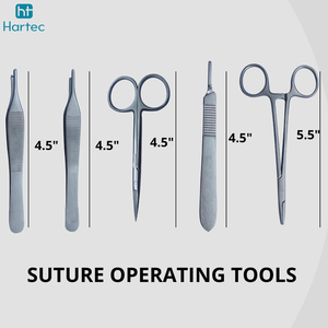 Botany Students Stainless Steel Surgical Instruments Autoclavable Biology Anatomy Lab 20-Piece Manual Suture Kit for Medical - Product Image 4