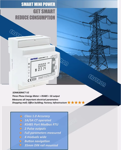 Medidor Inteligente Eastron Sin TC SDM630MCT V2, Riel DIN, Trifásico, Multifunción, Solar FV/Exportación Cero, con Bobinas TC - Product Image 2