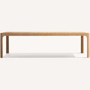 Mesa rectangular en oferta, hecha de madera de teca duradera, con un estilo moderno y sencillo, adecuada para uso en exteriores. - Product Image 3