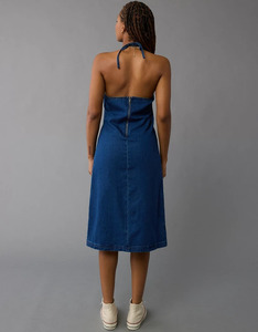 Ensembles de jupes en jean de haute qualité pour femmes, robes moulantes personnalisées avec logo brodé, robes décontractées sans manches, ensembles en jean pour femmes - Product Image 4