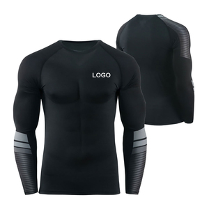 Camiseta Deportiva de Manga Larga para Hombre, de Alta Elasticidad, para Natación, Surf, Gimnasio, Entrenamiento, Pedido al por Mayor - Product Image 4