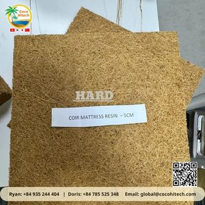 MATELAS DE COIR EN RÉSINE AVEC COUCHES DE MOUSSE MÉMOIRE REFROIDISSEMENT PLIABLE PELUCHE DURABLE CONFORT ET DURÉTÉ MEUBLES DE MAISON - Product Image 4