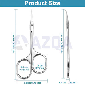 Tijeras para Cutículas de Acero Inoxidable Premium de 4.09 Pulgadas para Manicura Profesional y Cuidado Preciso de las Uñas - Product Image 2