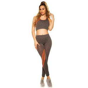 Ensemble de yoga push-up respirant pour femmes, taille haute, effet galbant, avec nouveau design en maille, pour le sport et le yoga - Product Image 1