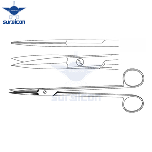 Tijeras McIndoe de 19 cm (7½ Pulgadas), Rectas, para Cartílagos, Bordes Exteriores Semiafilados, Acero Inoxidable, Reutilizables, Quirúrgicas - Product Image 4