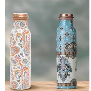 Best Quality Antique Finishing Water <b>Bottle</b> For Home And Hotel Catering Usage Top Trend Pure <b>Copper</b> <b>Drinking</b> Water <b>Bottle</b> - Product Image 1