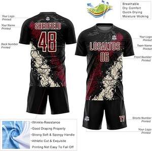 Uniforme de Fútbol sin Mangas de Último Diseño, 100% Poliéster, Nuevo Estilo, Personalizable para Adultos, Color y Logotipo Personalizados, Alta Calidad - Product Image 3