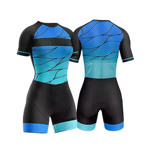 Ensemble de cyclisme réversible pour femme, thème vélo, sublimé, anti-UV, 100 % polyester, collection été, vente en gros Solid Traders - Product Image 5