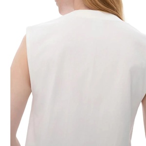 T-shirt de course ample blanc pur non transparent à épaules larges pour filles, anti-frottement, pour femmes, idéal pour les coureuses de montagne - Product Image 1