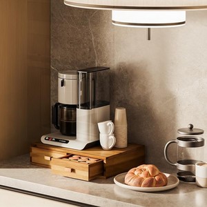 กล่องเก็บแคปซูลกาแฟและที่จัดเก็บชาคุณภาพสูง ทำจากไม้กระถินเทศ สำหรับจัดระเบียบ K-Cup บนโต๊ะในครัวและสำนักงาน - Product Image 5
