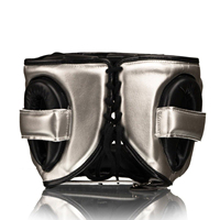 Protège-têtes de lutte, de boxe et de MMA en cuir de haute qualité avec logo personnalisé, fermeture à boucle, pour adultes, durables, légers, confortables et sécuritaires