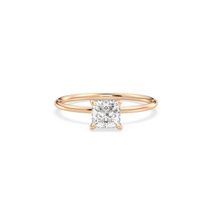 Bague de fiançailles REYES, nouveau design, coupe princesse, 0,96 carat, moissanite, en argent sterling 925, certifiée GRA, cadeau de mariage, bijoux - Product Image 2