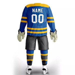 Uniforme de hockey sur glace pour hommes adultes, manches longues, design personnalisé, qualité supérieure, logo personnalisé, polyester respirant - Product Image 3