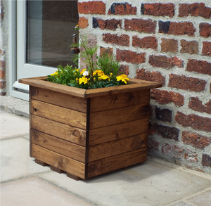 Macetas de madera rústicas para interiores, macetas para suculentas, 3 piezas, decorativas para jardín y plantas verdes. - Product Image 6