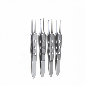 Pinzas Quirúrgicas Elite de Acero Inoxidable, Pinzas de 1 x 2 Dientes para Disección de Tejidos - Product Image 1