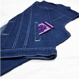 100% coton hommes Denim gilet qualité supérieure respirant basique dissimulé Club Style automne Style décontracté avec bouton couvert - Product Image 4